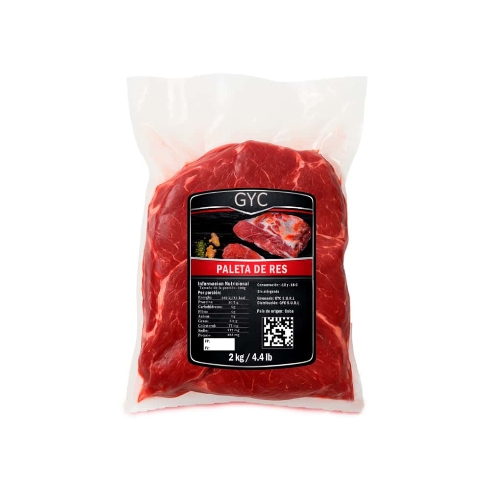 Paleta de res de primera GYC (2 kg / 4.4 lb) - Miniatura 1