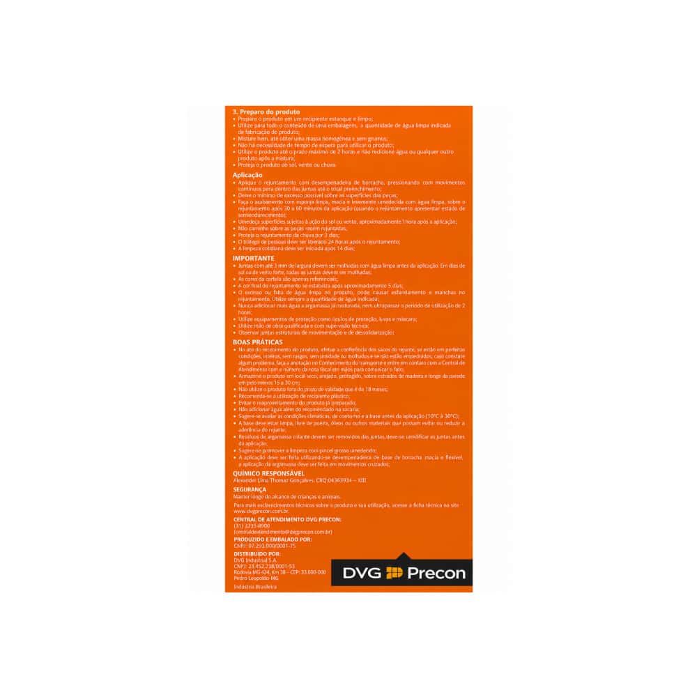 Rejunte blanco flexible para porcelanato DVG Precon (5 kg / 11 lb) - Miniatura 4