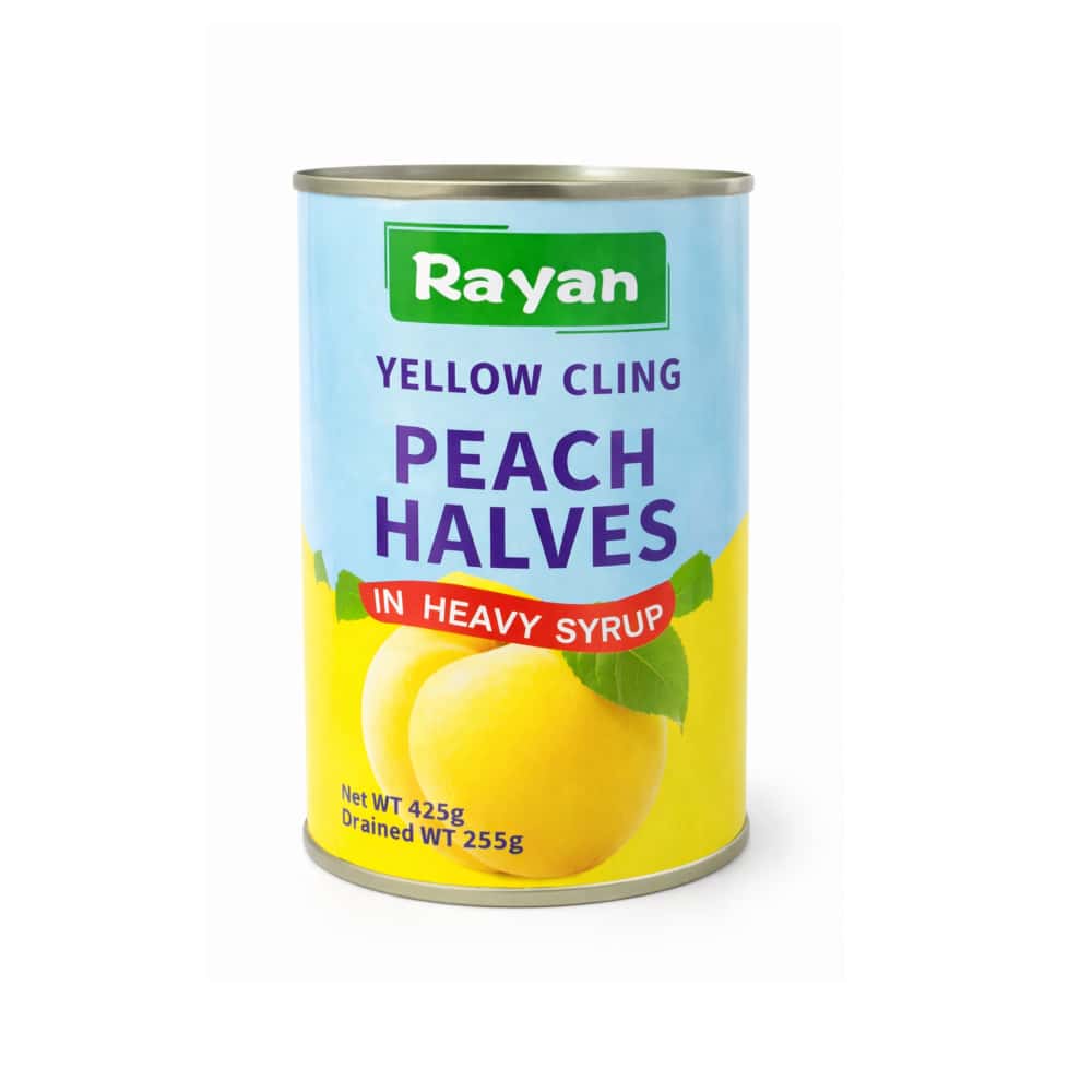 Mitades de melocoton amarillo en almíbar Rayan (425 g) - Miniatura 1