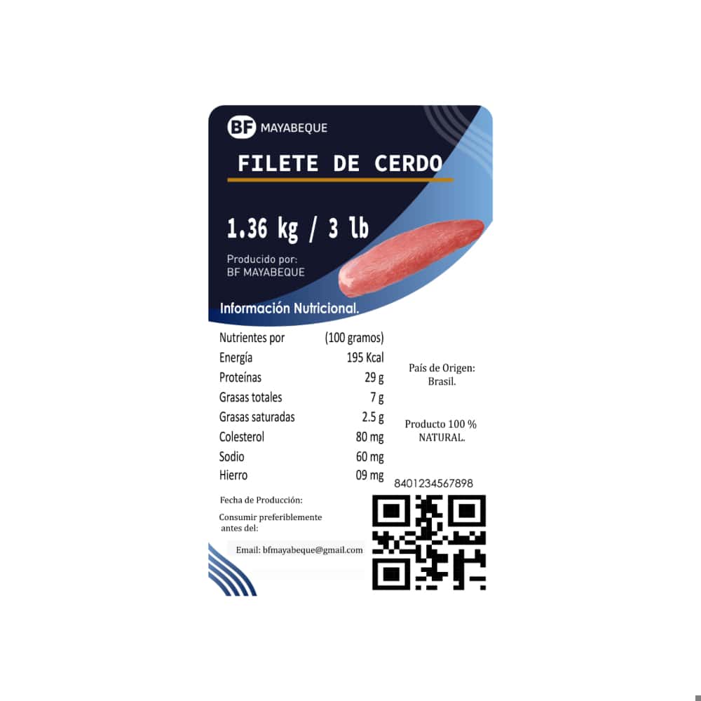 Filete de cerdo BF Mayabeque (1.36 kg / 3 lb) - Miniatura 4