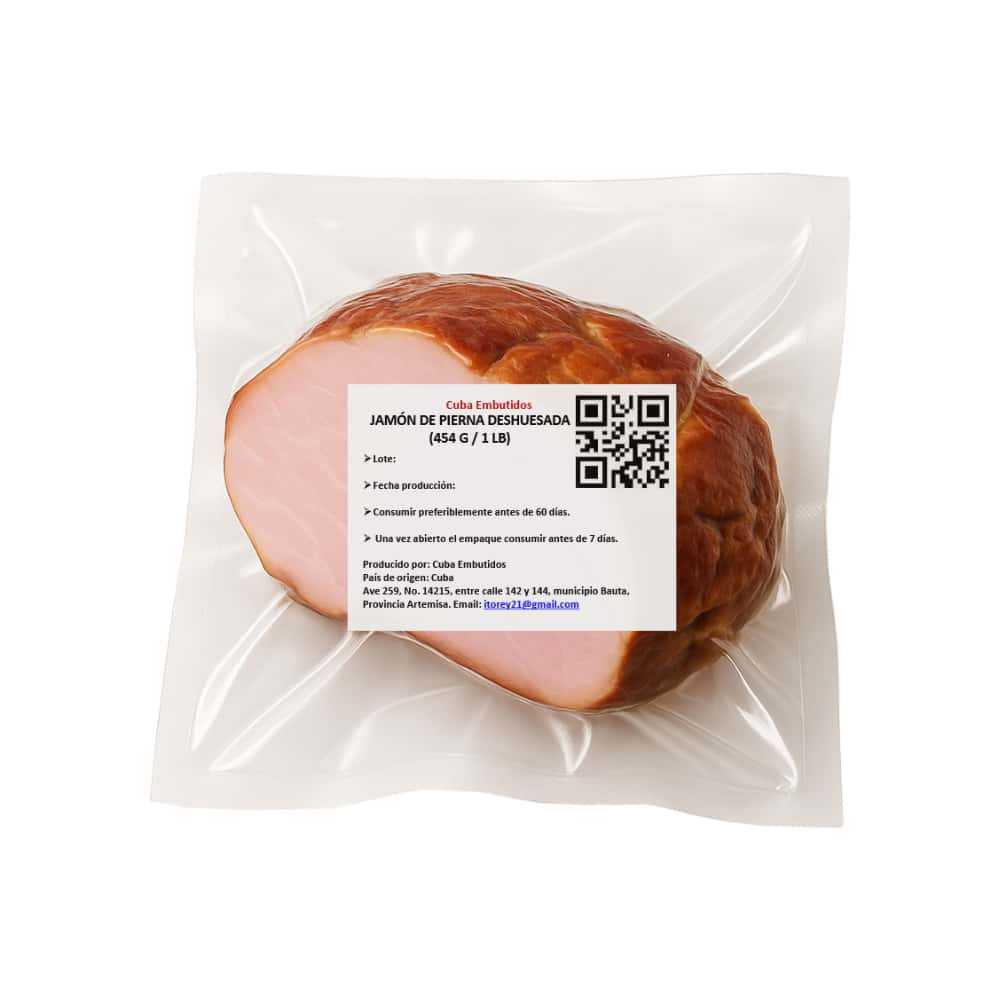 Jamón de pierna deshuesada Cuba Embutidos (454 g / 1 lb) - Miniatura 4