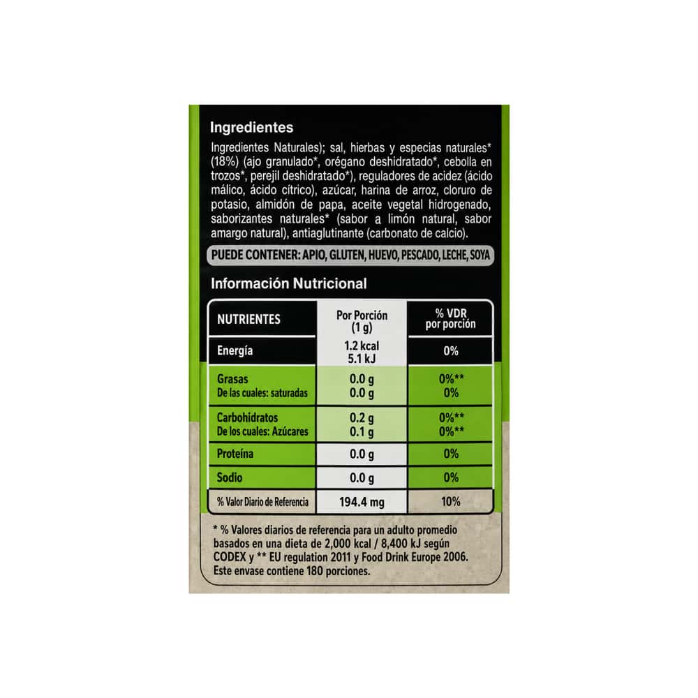 Sazonador con limón Maggi Naturísimo (180 g / 6.35 oz) - Miniatura 3