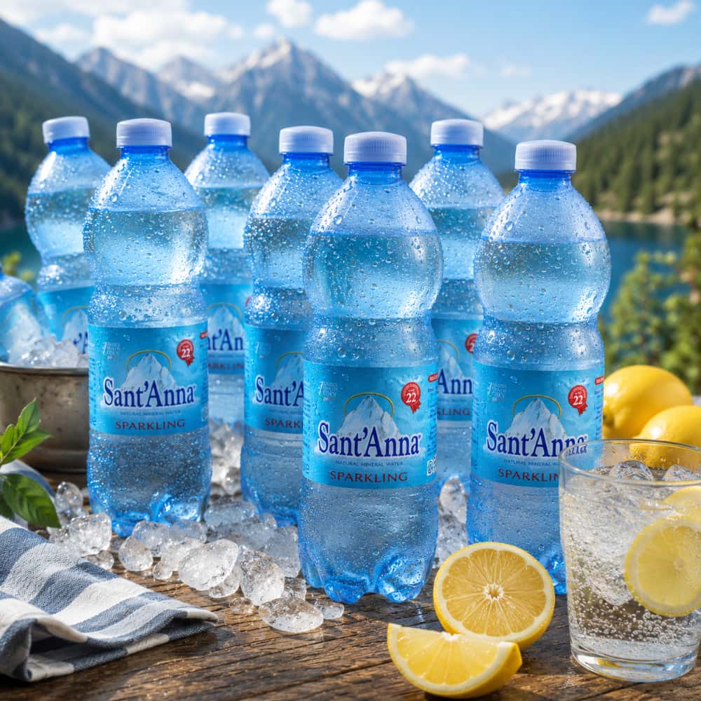 Agua mineral natural con gas Sant'Anna (6 x 500 ml) - Miniatura 4