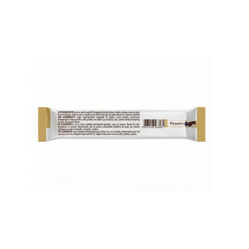 Barrita de chocolate rellena de crema de vainilla Piramit'o Akai (35 g / 1.23 oz) - Miniatura 2