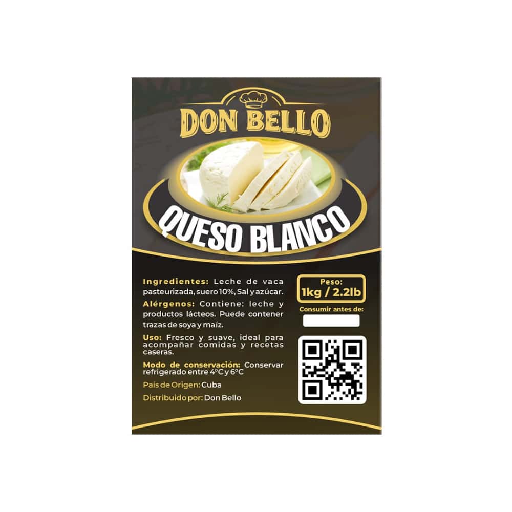 Queso blanco Don Bello (1 kg / 2.2 lb) - Miniatura 4