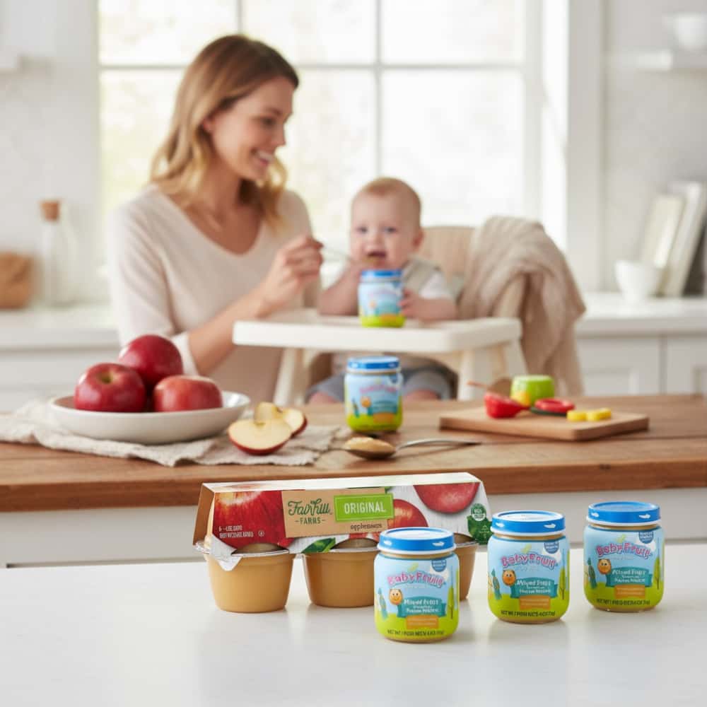 Compotas de manzana y frutas mixtas (12 x 113 g / 4 oz) - Miniatura 5