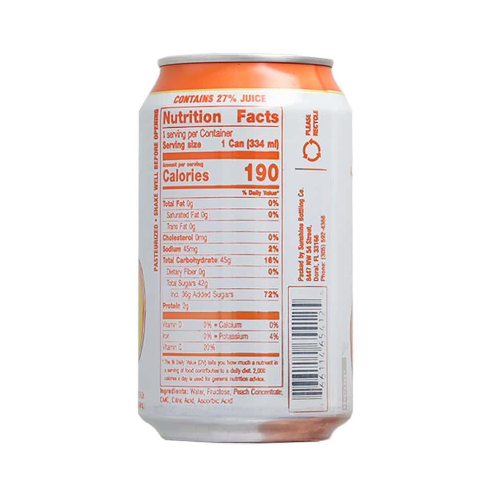 Néctar de melocotón Sunchy (334 ml / 11.3 fl oz) - Miniatura 6