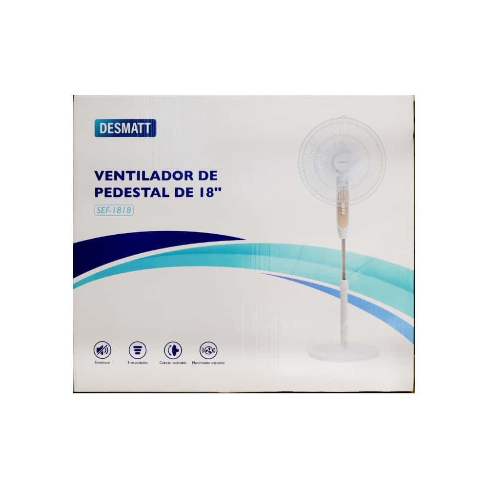 Ventilador de pedestal de 18" Desmatt SEF-1818 - Miniatura 4