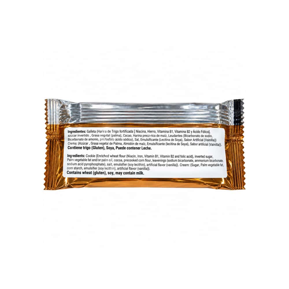Galletas de chocolate rellenas con crema sabor a vainilla Golozetas (34.8 g / 1.22 oz) - Miniatura 3