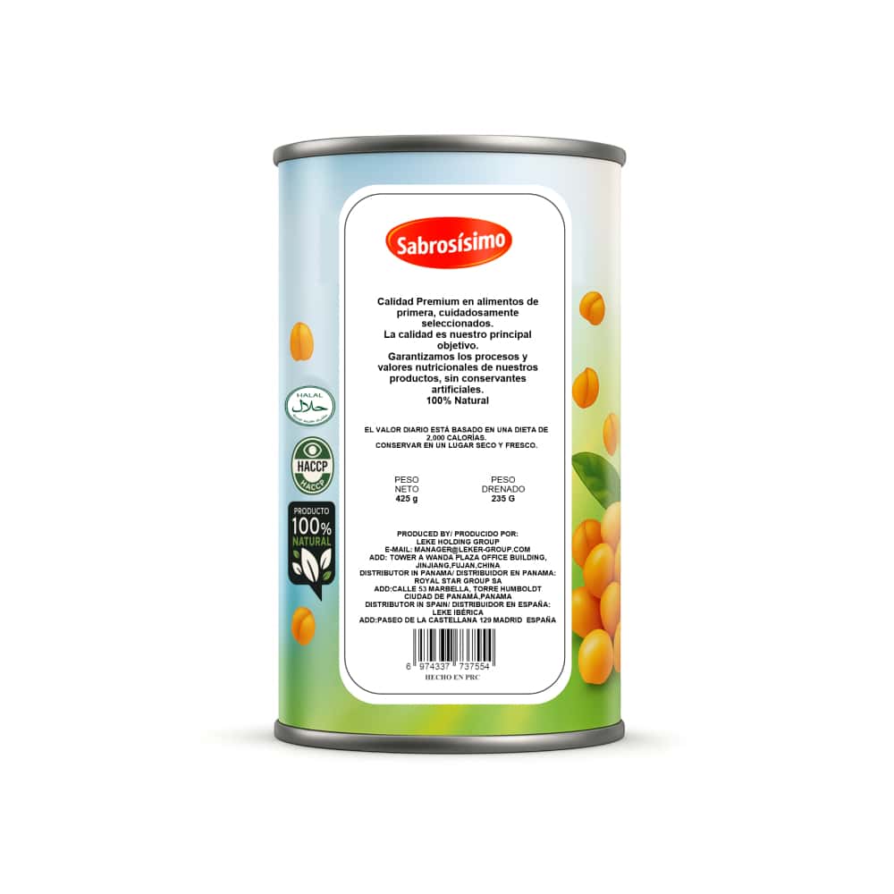 Garbanzos en salmuera Sabrosísimo (425 g / 15 oz) - Miniatura 3