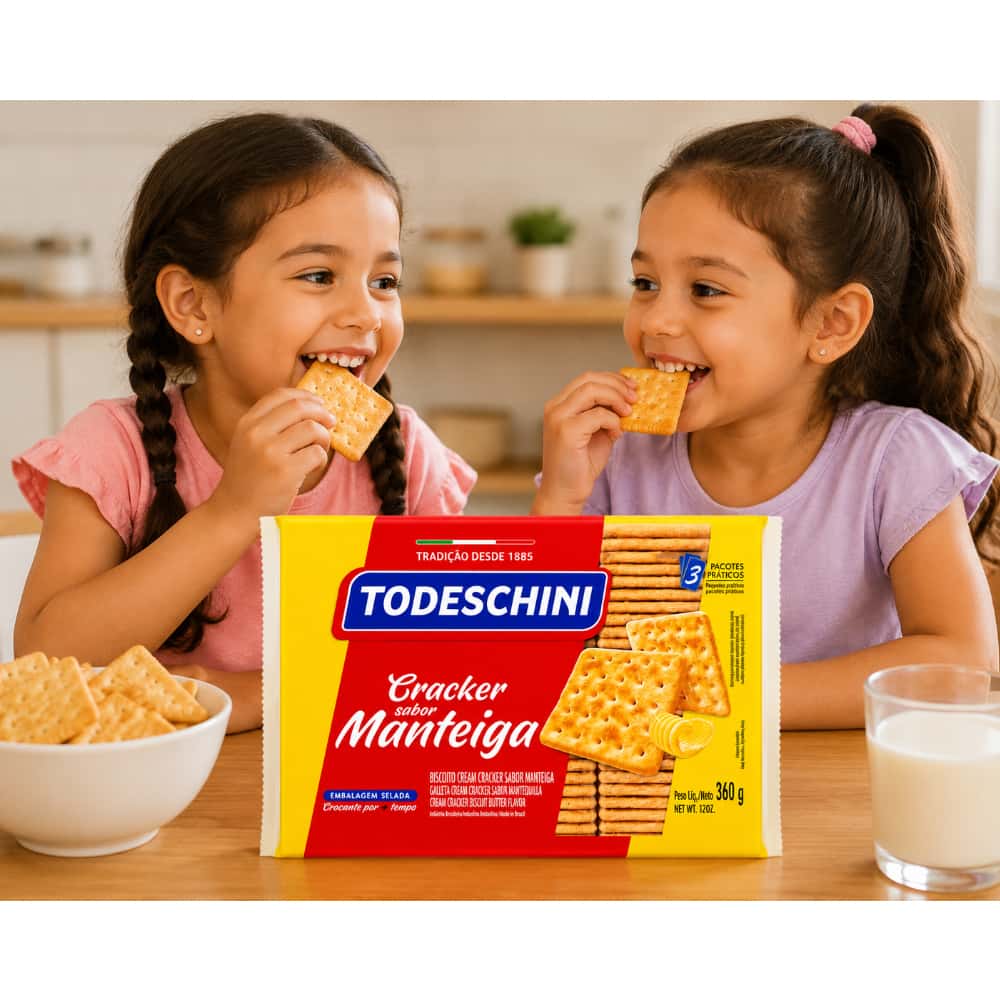 Galletas Cream Cracker sabor mantequilla Todeschini (360 g / 12 oz) - Miniatura 4