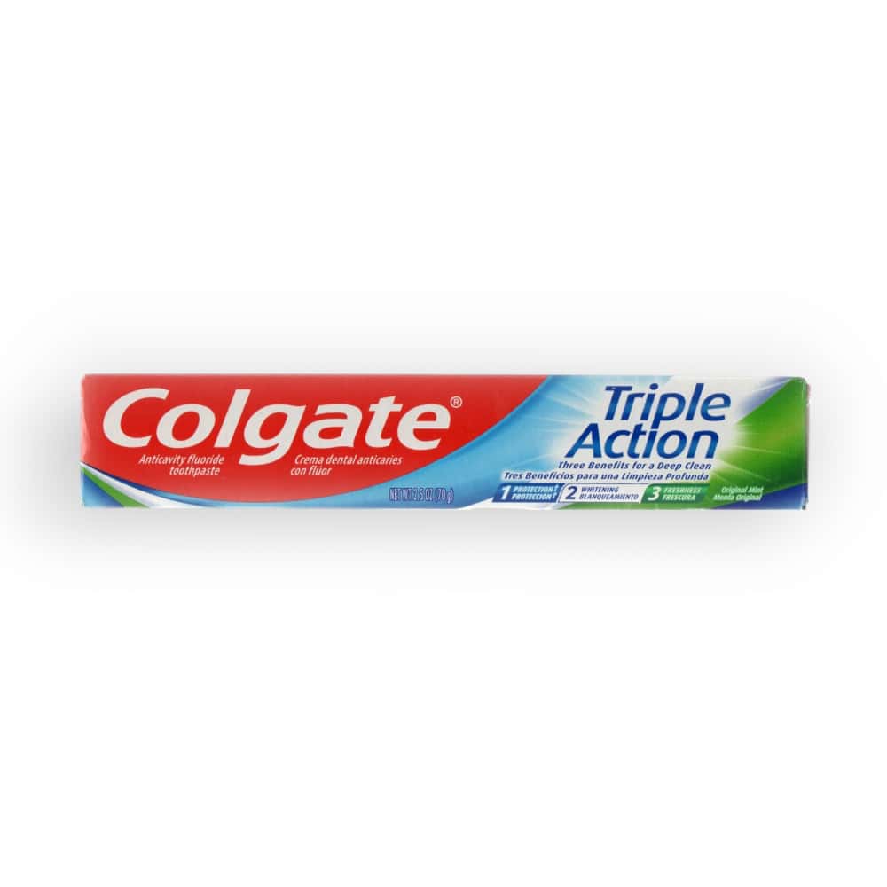 Pasta dental Triple Action Colgate (70 g / 2.5 oz) - Miniatura 1