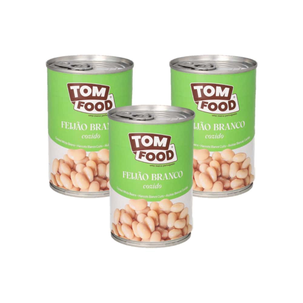 Frijoles blancos cocidos Tom Food (3 x 425 g / 15 oz) - Miniatura 1