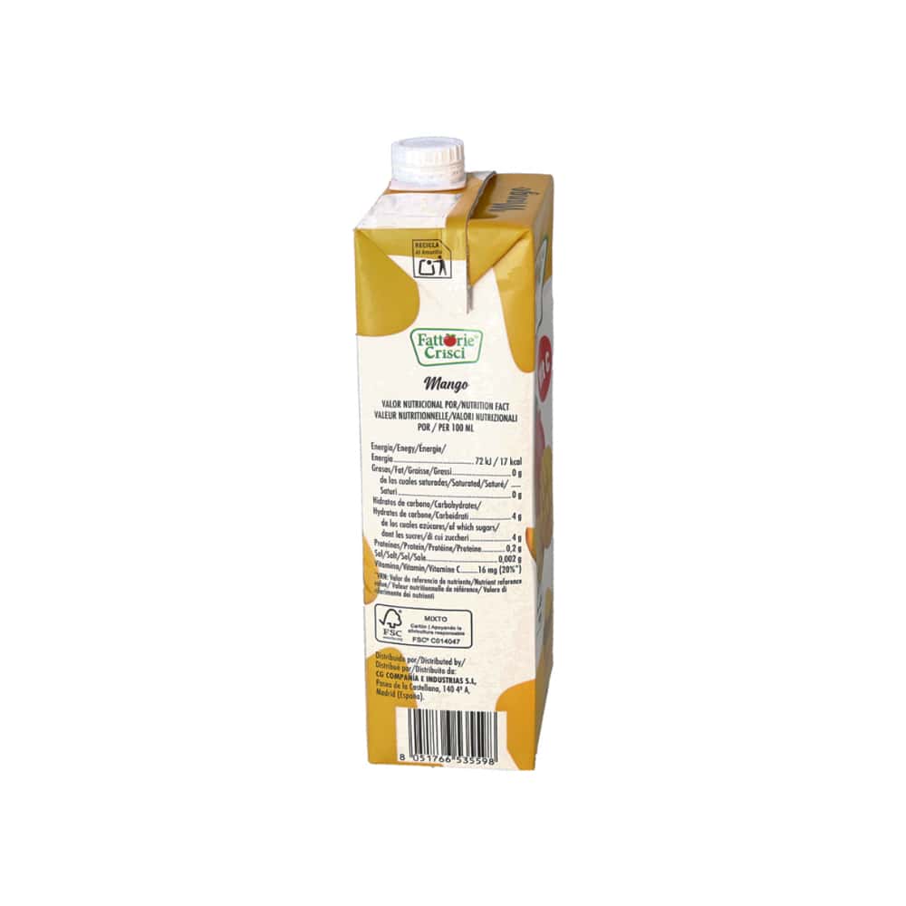 Jugo de mango Fattorie Crisci (12 x 1 L) - Miniatura 2