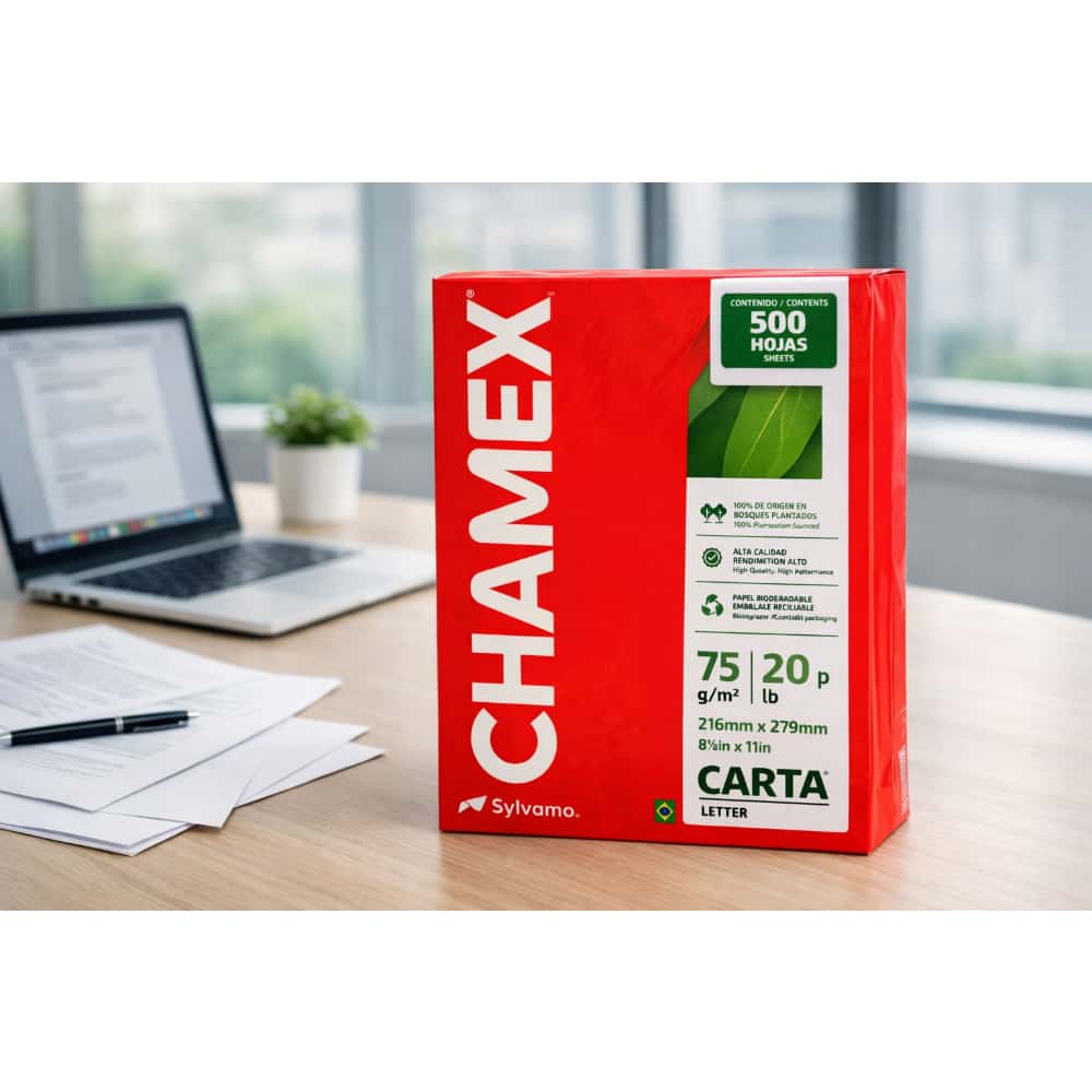 Paquete de hojas blancas Carta 75 g/m² Chamex (500 U) - Miniatura 4