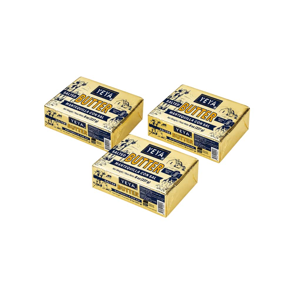 Mantequilla con sal YEYA (3 x 227 g / 8 oz) - Miniatura 1