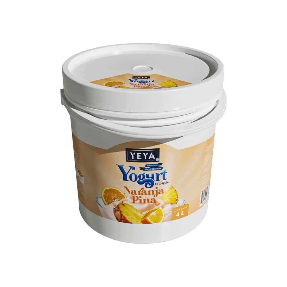 Yogurt de naranja piña con probióticos YEYA (4 L) - Miniatura 4