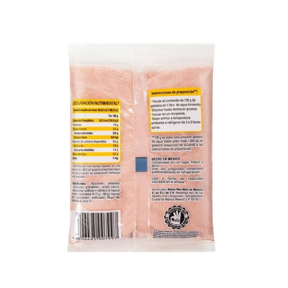Gelatina sabor jerez Aurrera (120 g / 4.2 oz) - Miniatura 5