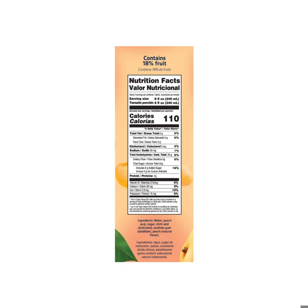 Néctar de melocotón YEYA (6 x 1 L / 33.8 fl oz) - Miniatura 3