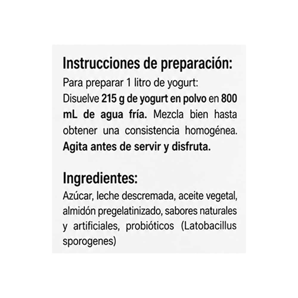 Yogurt bebible en polvo sabor mango KDM Gold (215 g / 7.58 oz) - Miniatura 3