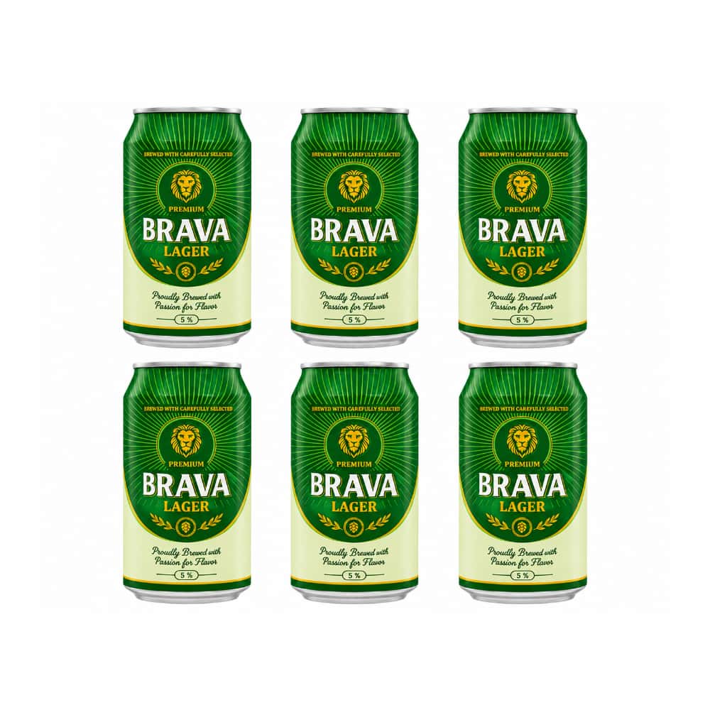 Cerveza premium Brava (6 x 330 ml / 11.2 fl oz) - Miniatura 1