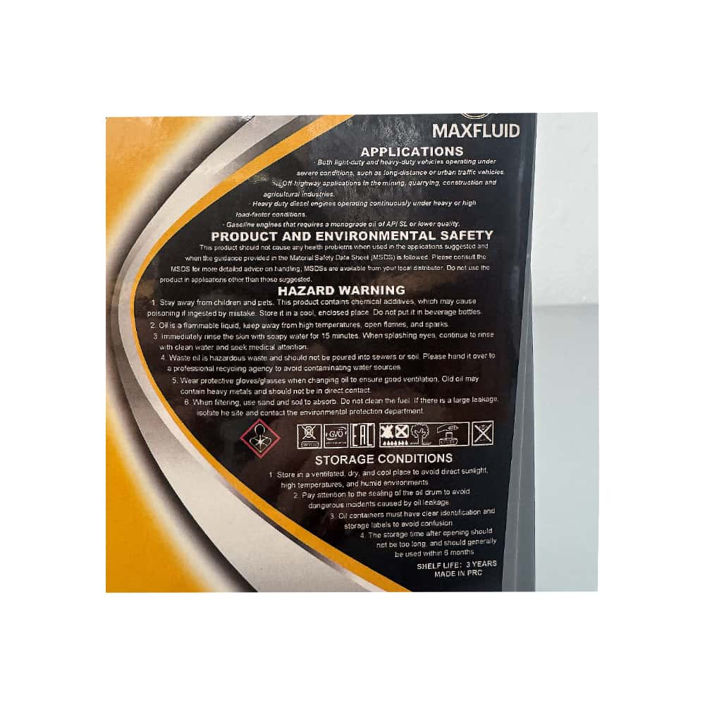 Aceite para motor 15W-40 Maxfluid (1 L) - Miniatura 3