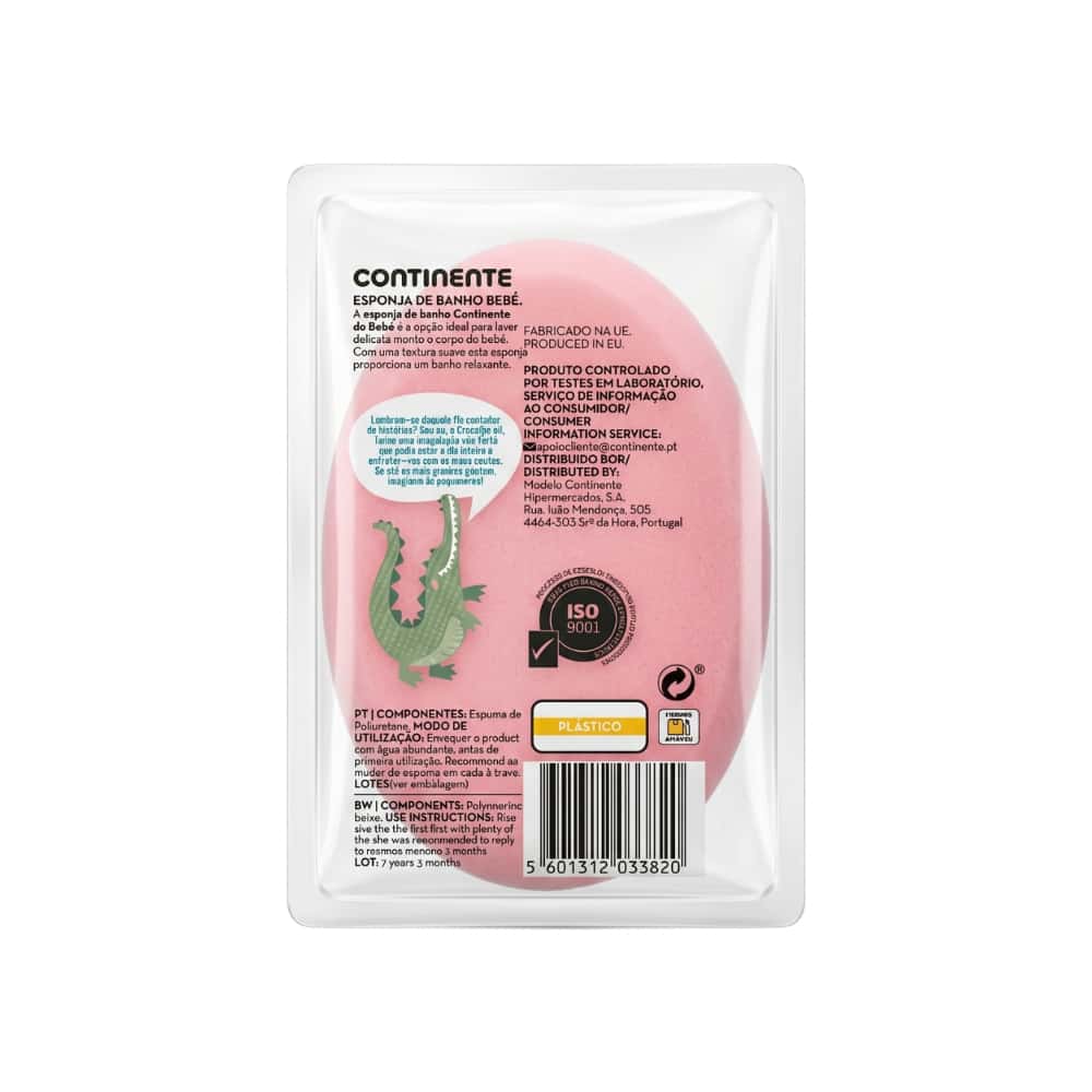 Esponja de baño suave para bebés Continente do Bebé (1 U) - Miniatura 2