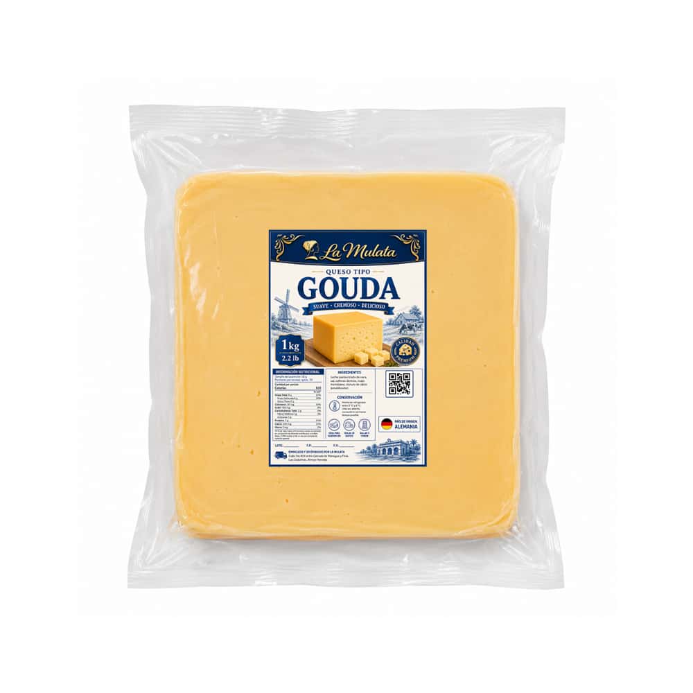 Queso tipo gouda La Mulata (1 kg / 2.2 lb) - Miniatura 1