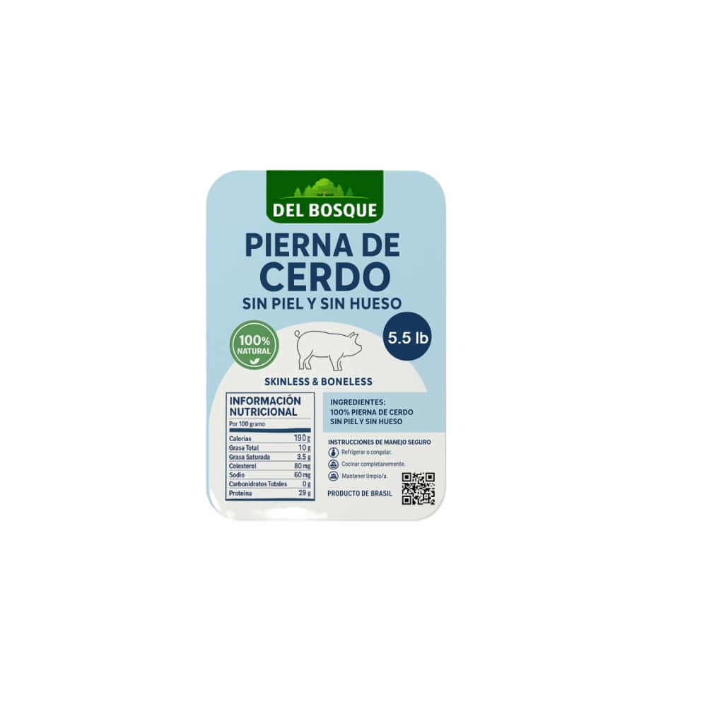 Pierna de cerdo sin piel y sin hueso Del Bosque (2.49 kg / 5.5 lb) - Miniatura 3