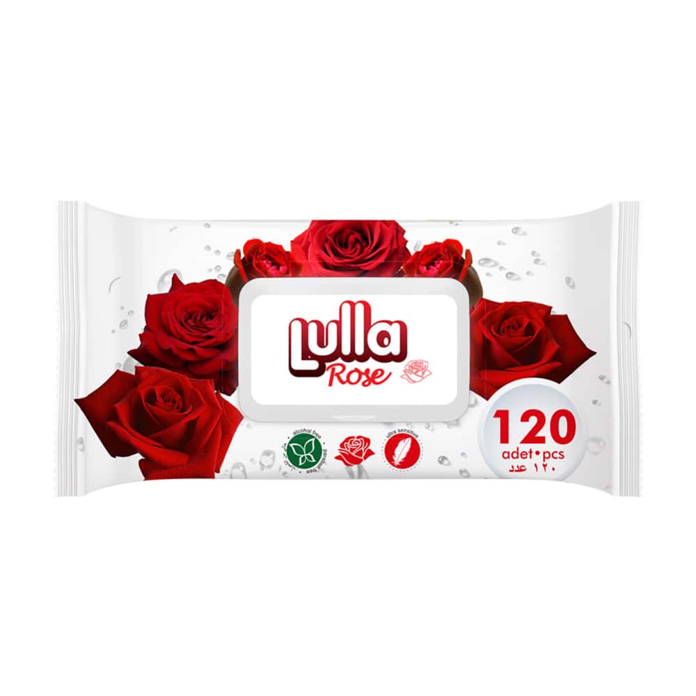 Toallitas húmedas con fragancia de rosas Lulla (120 U) - Miniatura 1