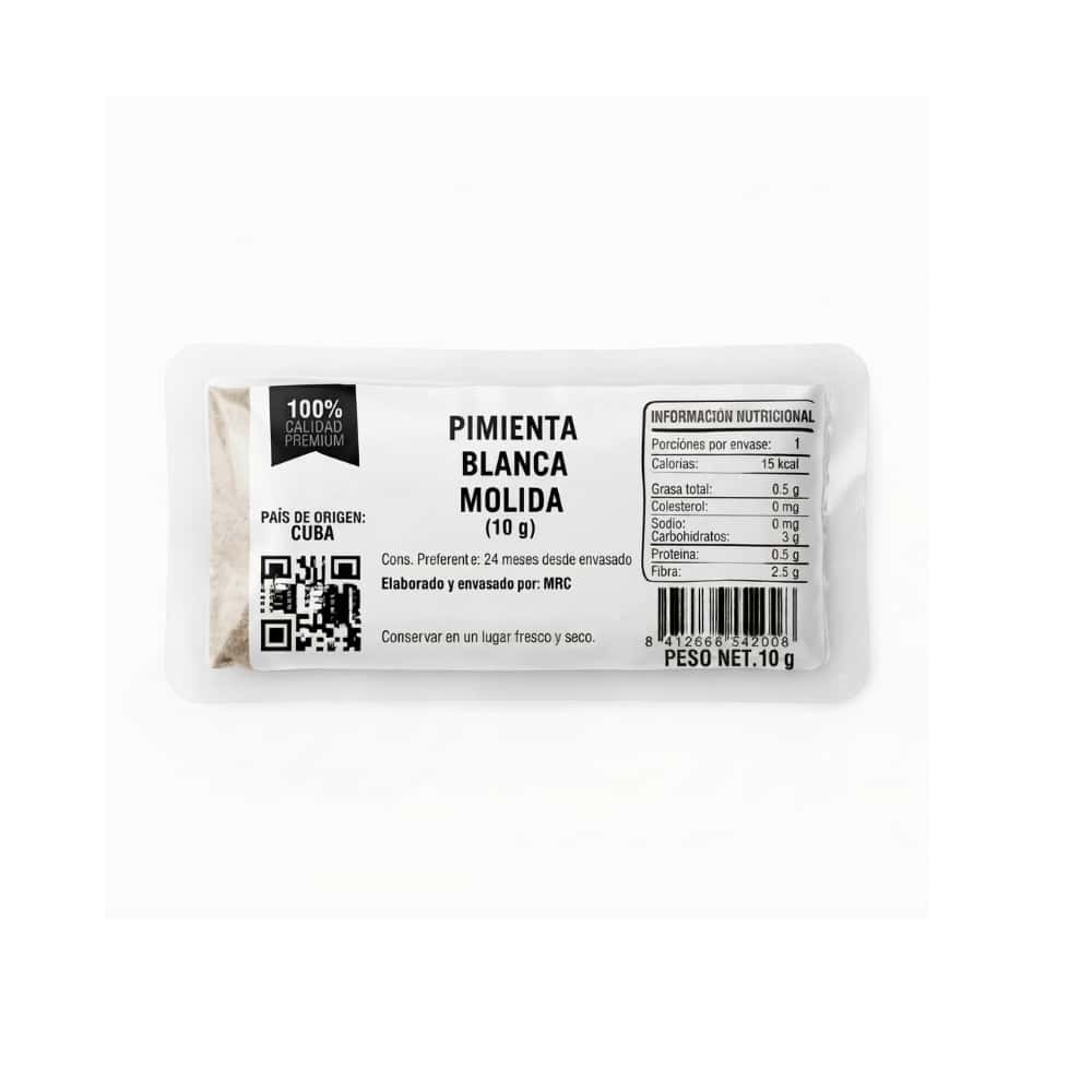 Pimienta Blanca Molida MRC (10 g) - Miniatura 1