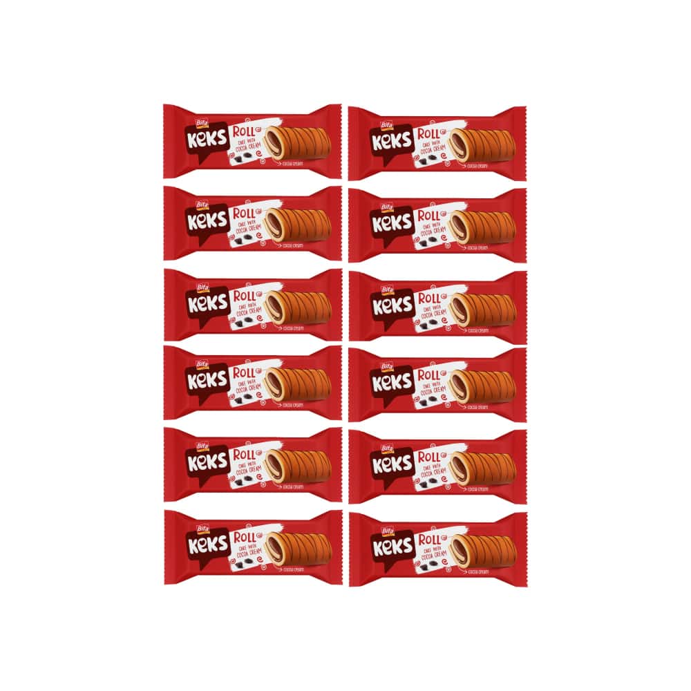 Tortas rollo con crema de cacao Keks Bifa (12 x 50 g / 1.76 oz) - Miniatura 1