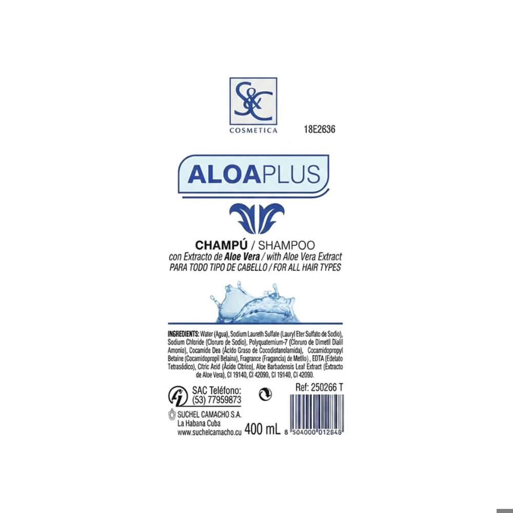 Juego de champú y acondicionador con extracto de aloe vera para todos los cabellos S&C Natural - Miniatura 3