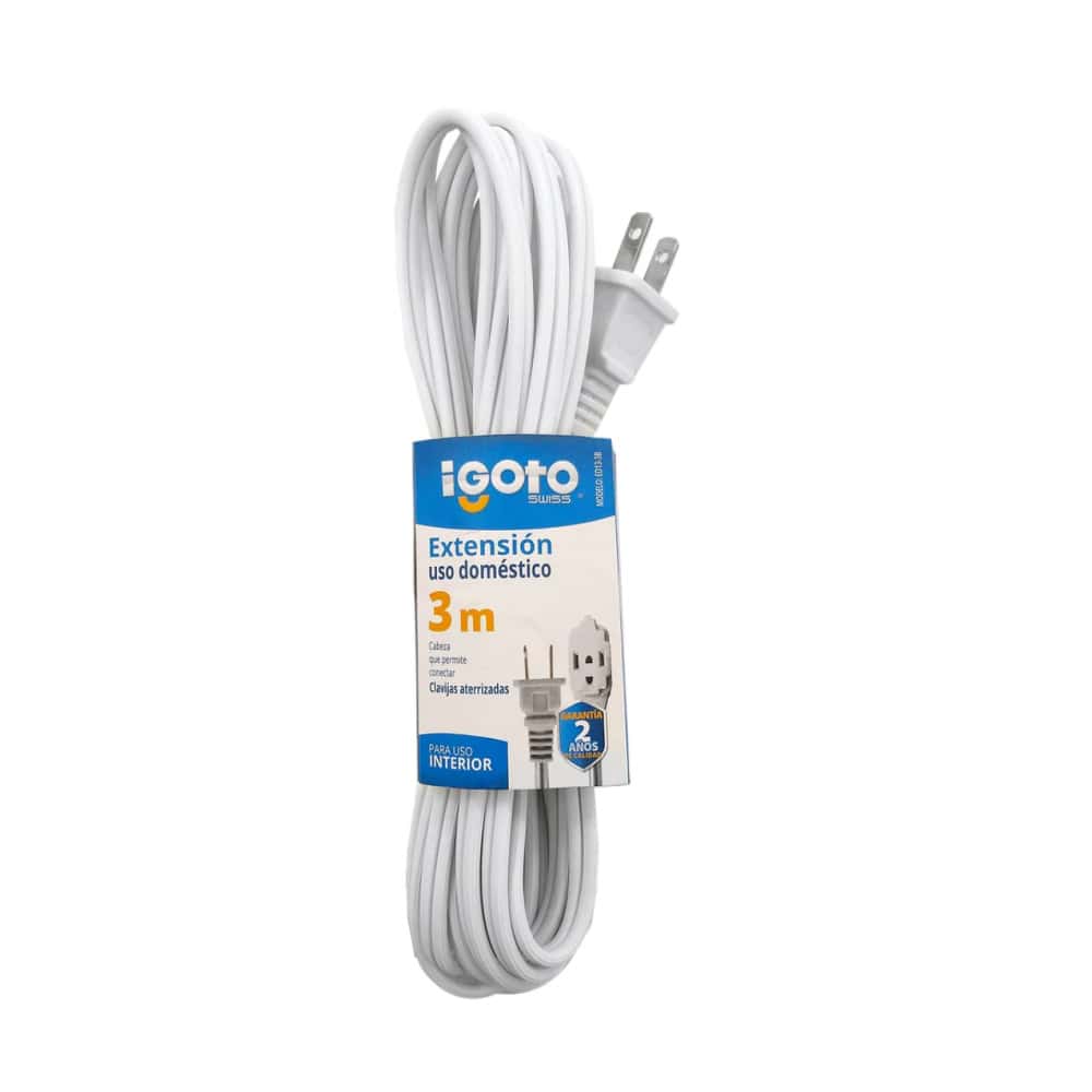 Extensión eléctrica de 3m Igoto ED13-3B - Miniatura 1