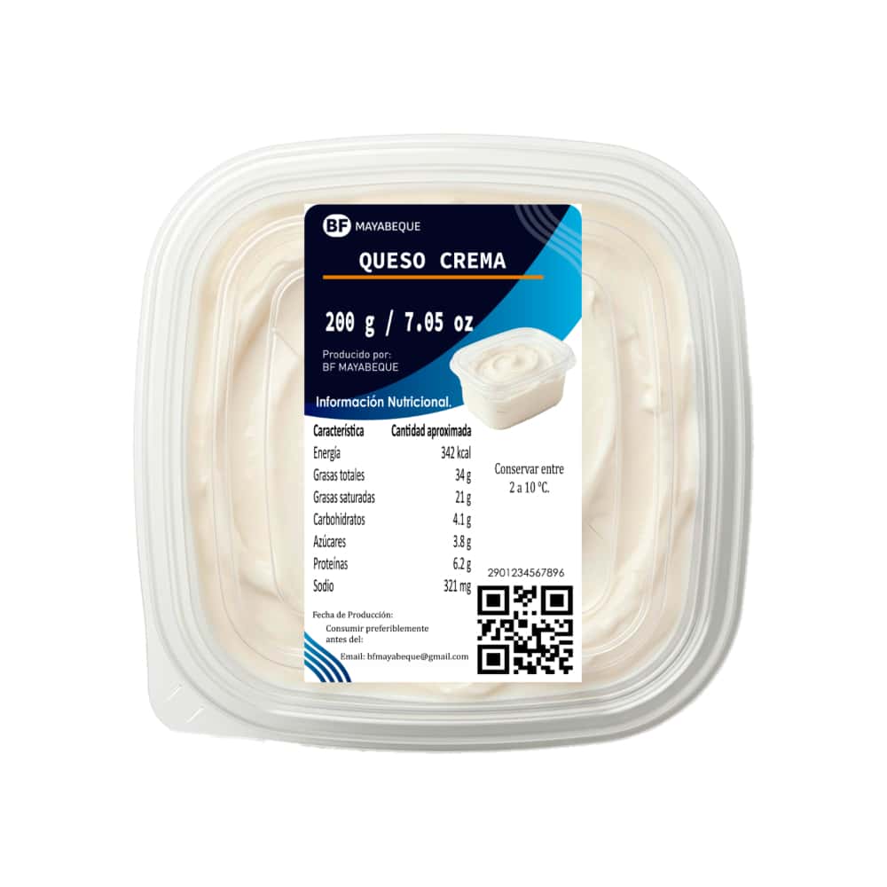 Queso crema BF Mayabeque (200 g / 7.05 oz) - Miniatura 1