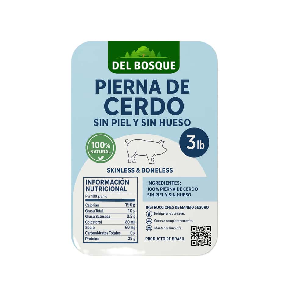Pierna de cerdo sin piel y sin hueso Del Bosque (1.36 kg / 3 lb) - Miniatura 2