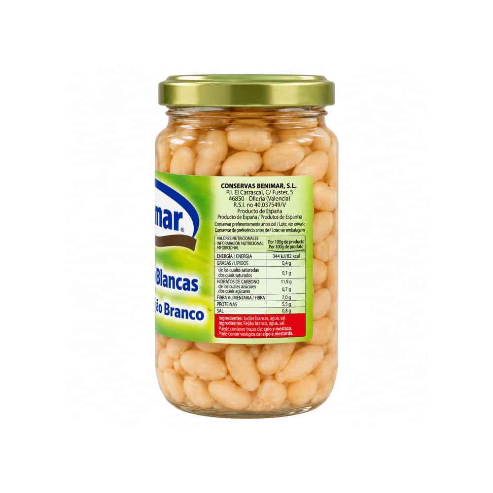 Alubias blancas cocidas Benimar (290 g / 10.2 oz) - Miniatura 3