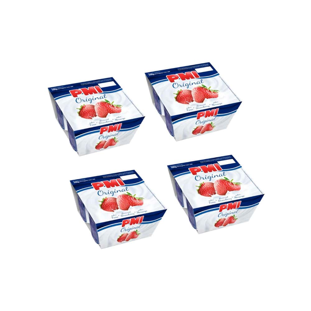 Yogurt sabor fresa Original PMI (16 x 120 g / 4.23 oz) - Miniatura 1