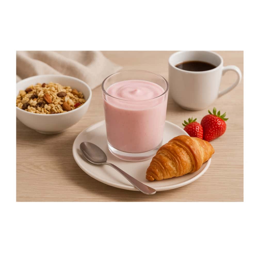 Yogurt probiótico de coágulo sabor fresa Alask (1 L) - Miniatura 3