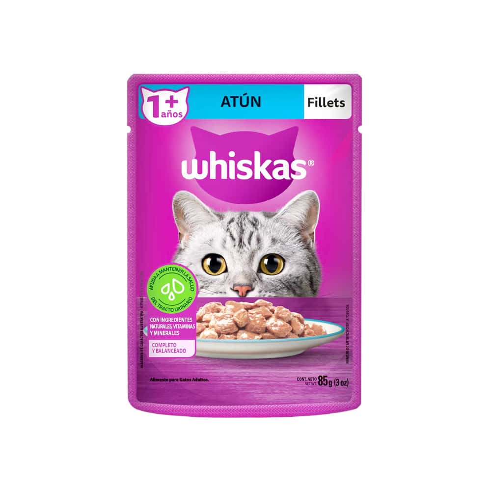 Comida para gatos adulto sabor fillets de atún Whiskas (85 g / 3 oz) - Miniatura 3