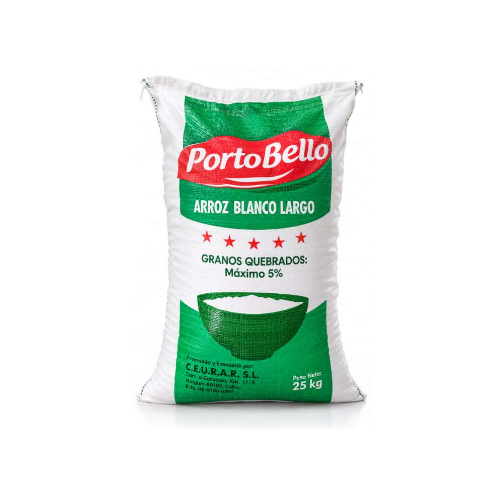 Arroz blanco de grano largo PortoBello (25 kg / 55 lb) - Miniatura 2