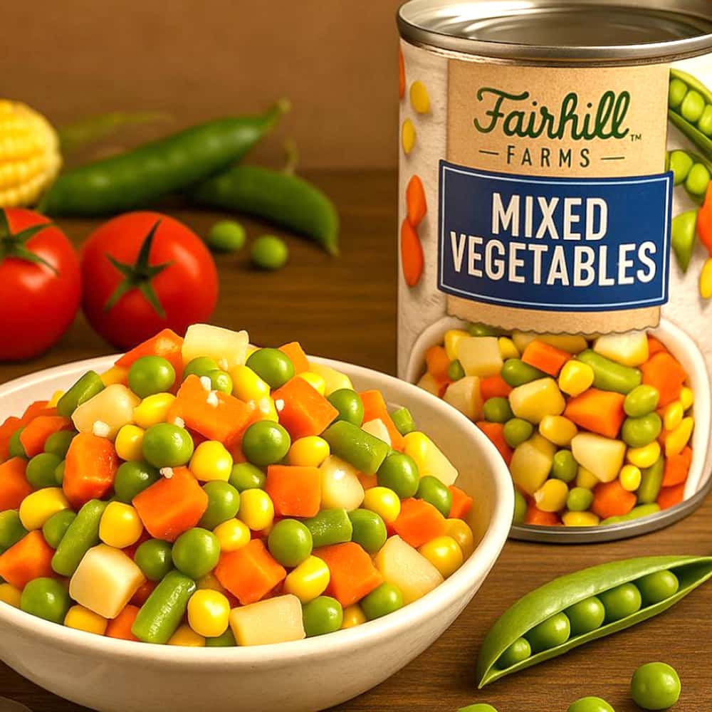 Vegetales mixtos Fairhill Farms (425 g / 15 oz) - Miniatura 5