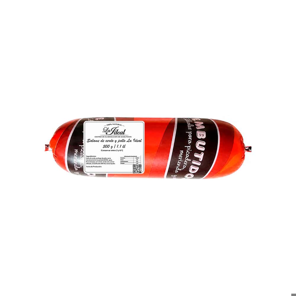 Salame de cerdo y pollo La Ideal (500 g / 1.1 lb) - Miniatura 2