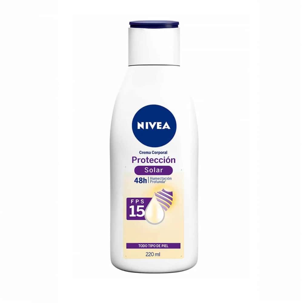 Crema corporal humectante con protección solar FPS15 Nivea (220 ml) - Miniatura 1