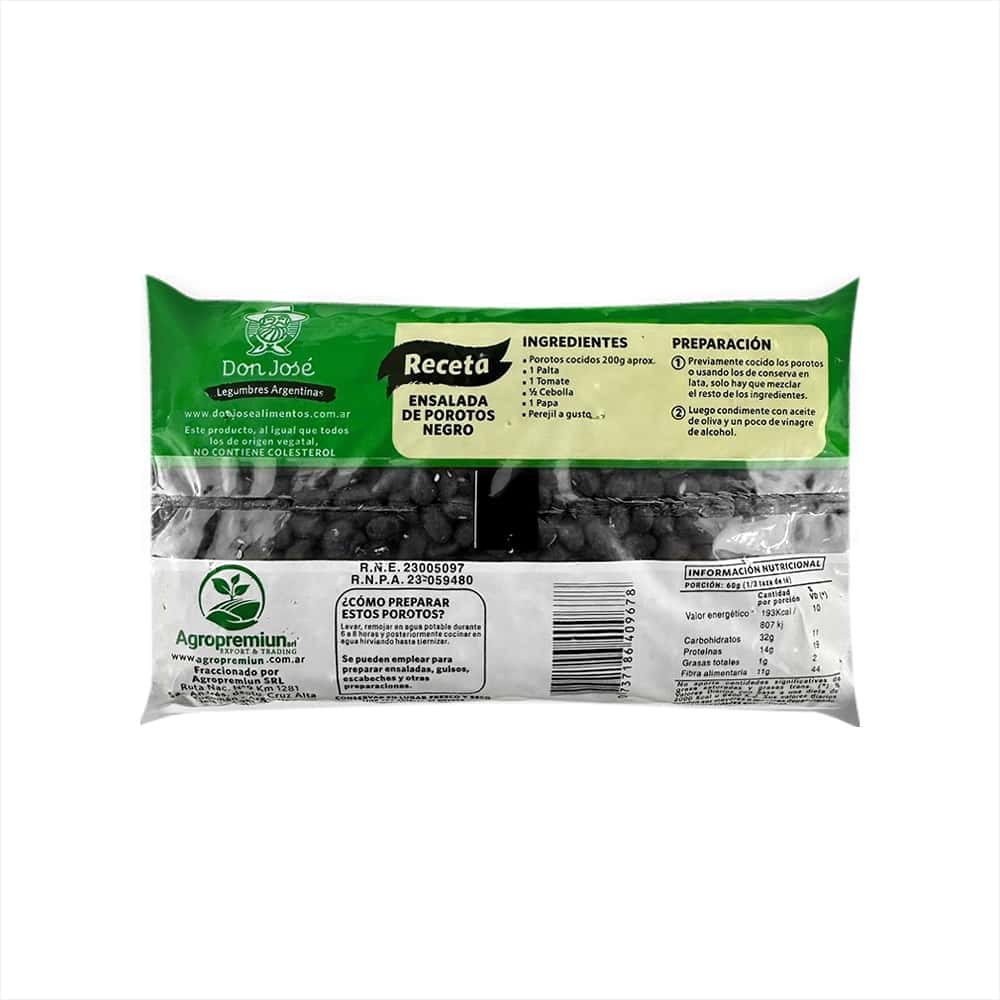 Frijoles negros Don José (500 g / 1.1 lb) - Miniatura 2