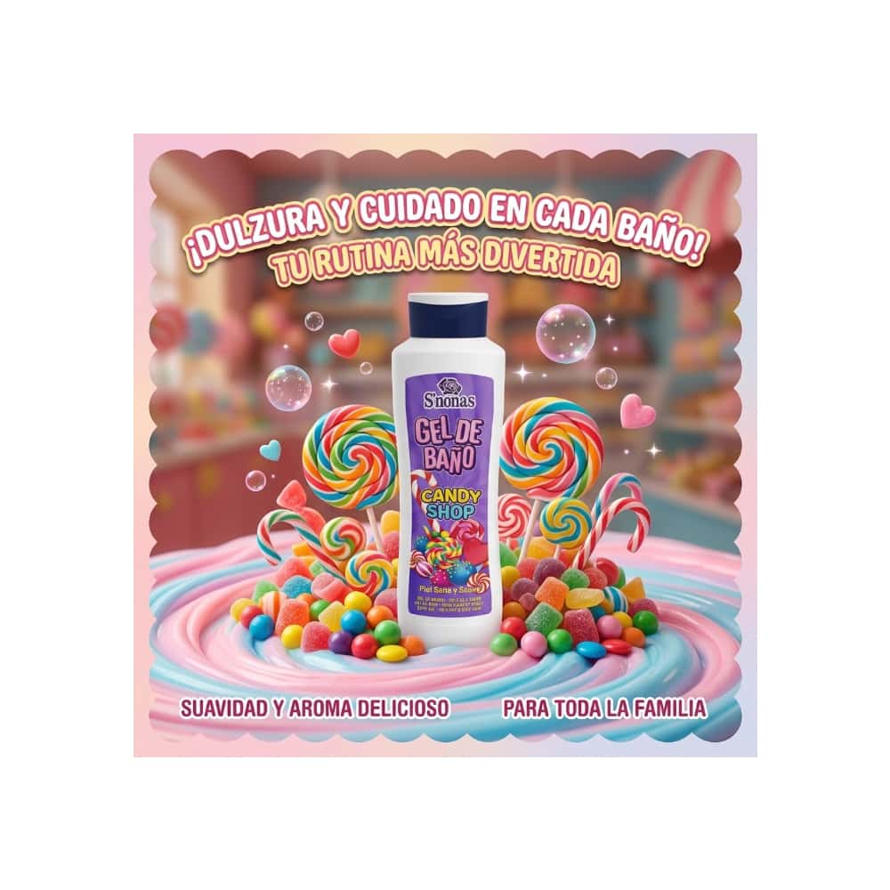 Gel de baño Candy Shop S'nonas (750 ml) - Miniatura 4