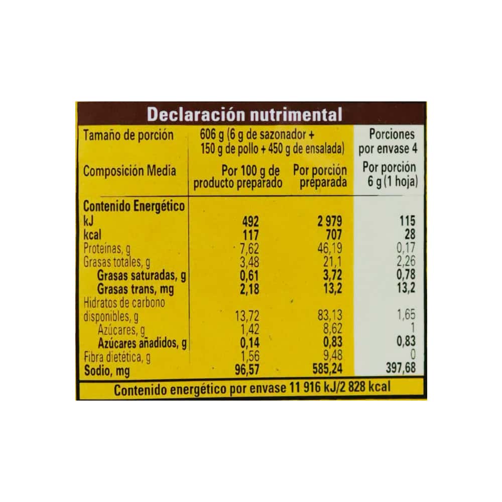 Papelitos sazonadores a la leña Maggi (24 g / 0.85 oz) - Miniatura 6
