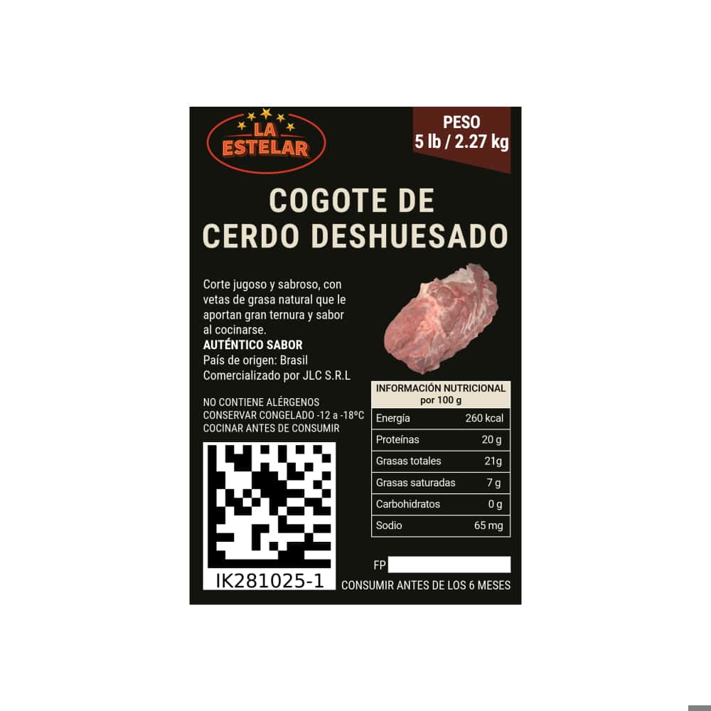 Cogote de cerdo deshuesado La Estelar (2.27 kg / 5 lb) - Miniatura 3
