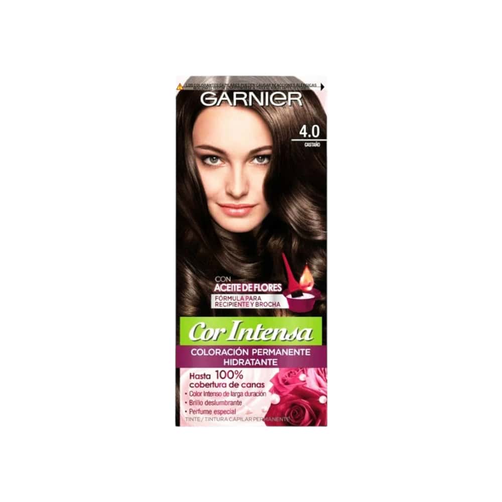 Tinte No.4.0 castaño Cor Intensa Garnier (45 g / 1.59 oz) - Miniatura 3
