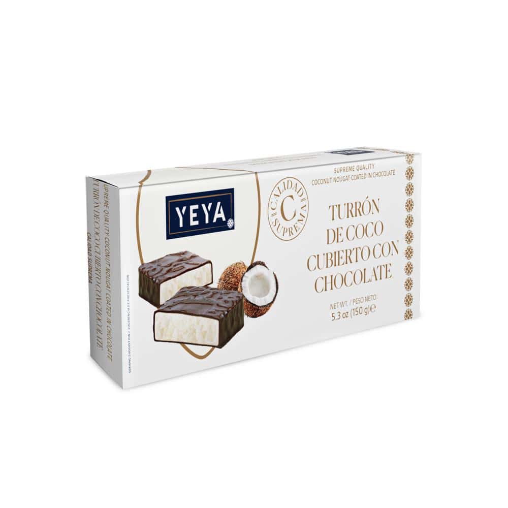 Turrón de chocolate con coco Calidad suprema YEYA (150 g / 5.3 oz) - Miniatura 1
